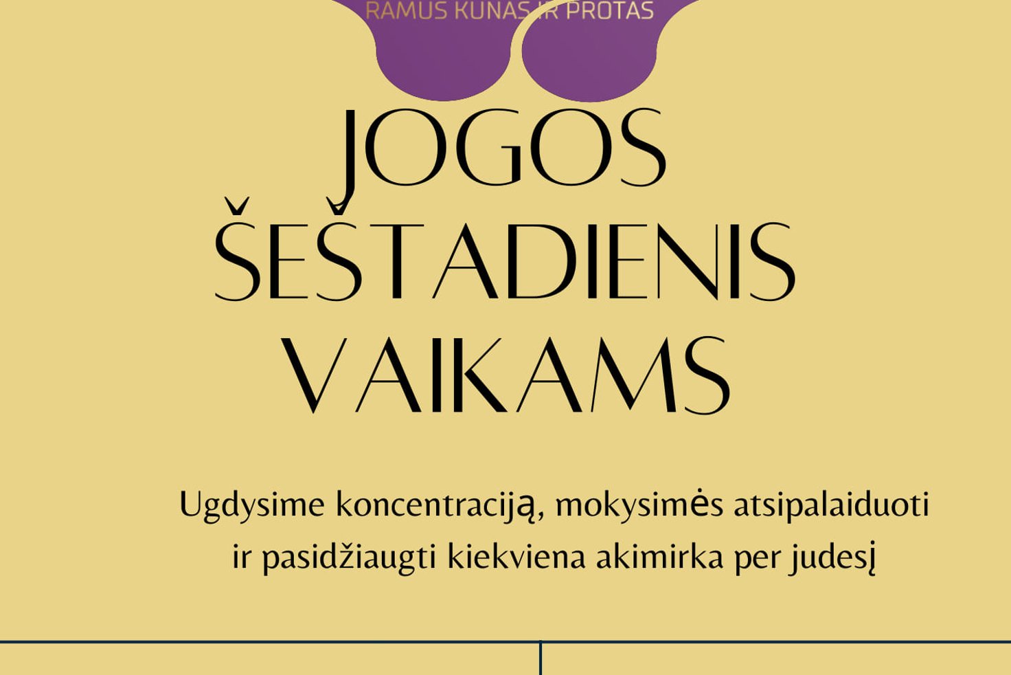 Pajausk - šeštadienis vaikams