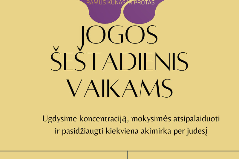 Pajausk - šeštadienis vaikams